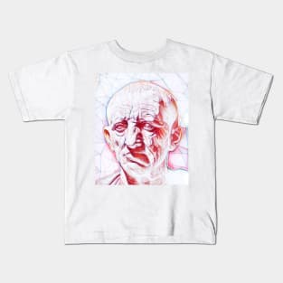 Cato the Elder Portrait | Cato the Elder Artwork | Line Art Kids T-Shirt